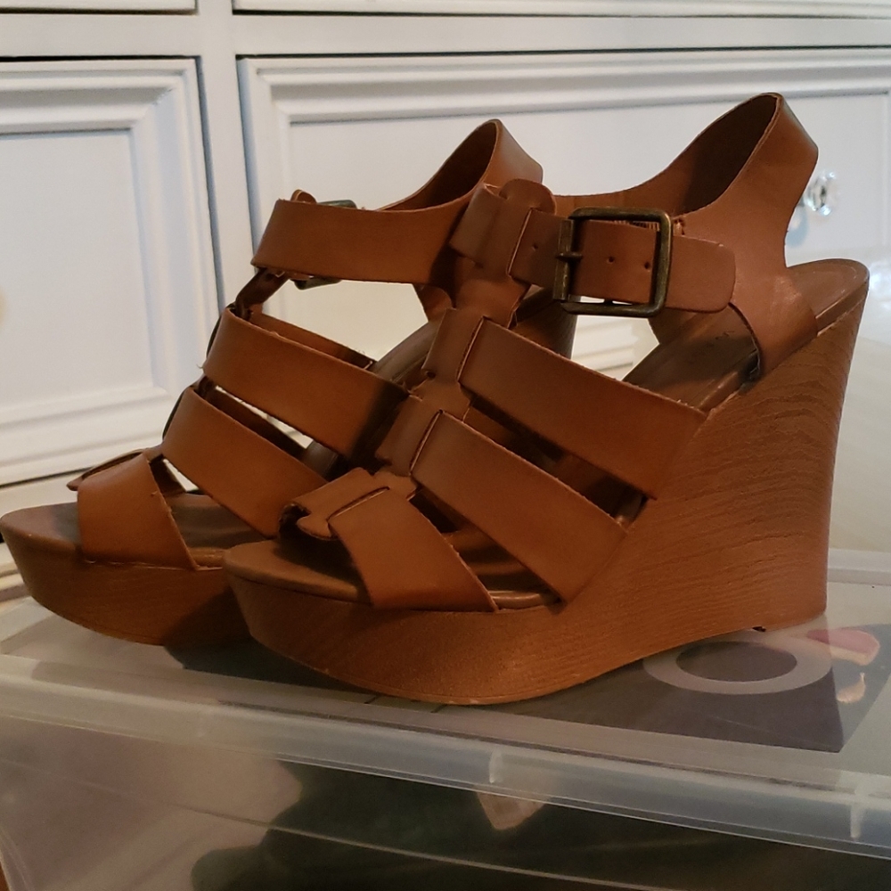 Nine West Brown Wedges - Size 5.5